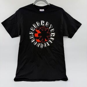 Red Hot Chili Peppers Mens Small Black‎ Graphic T-Shirt Hanes Heavyweight Band T
